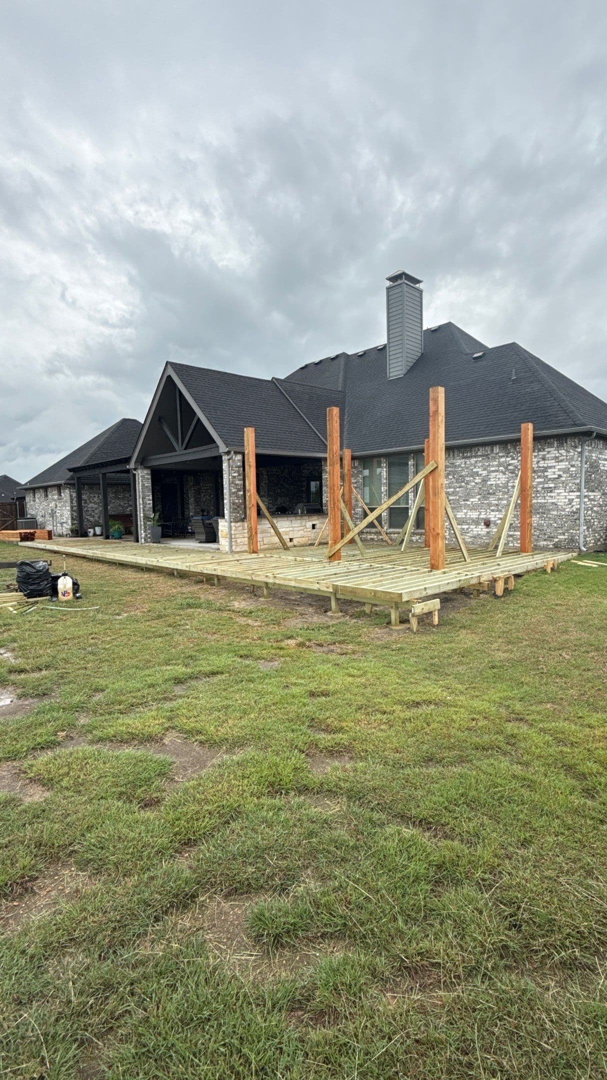 Gallery photos for Deck and Pergola Build Taking Shape in Midlothian: Image #1