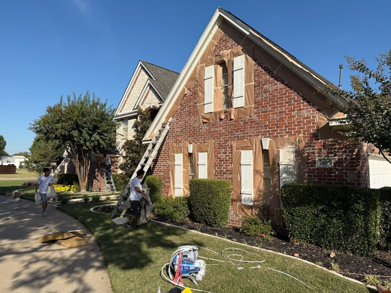 Full Exterior Paint Preparation in Midlothian image