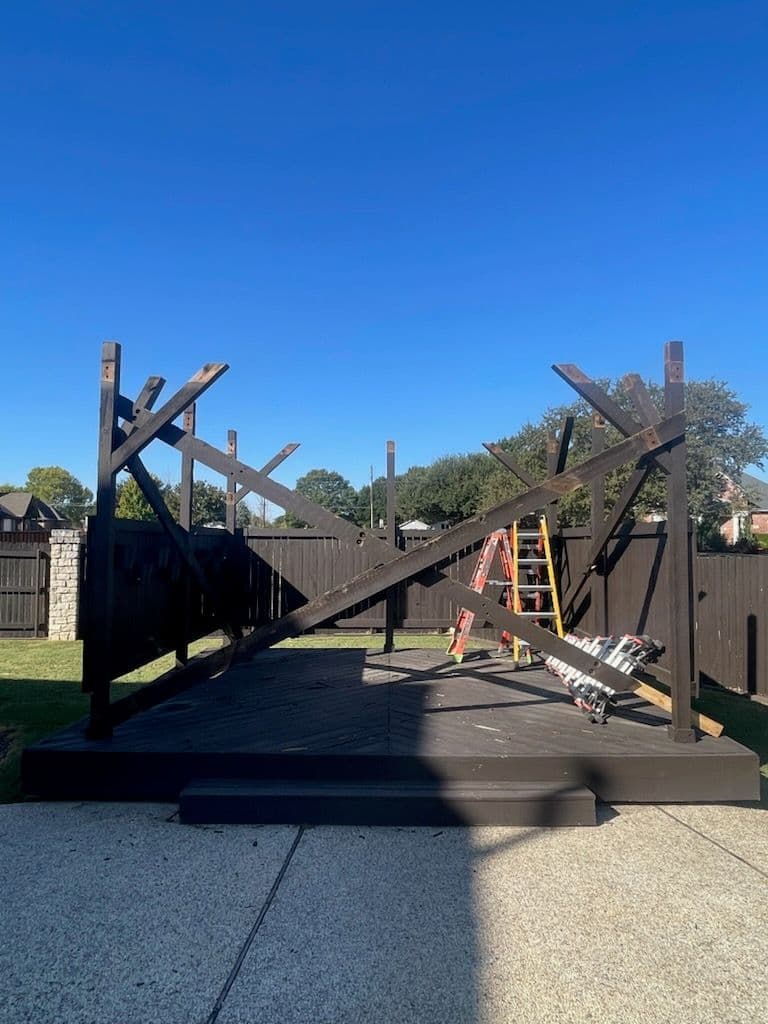 Backyard Pergola Makeover Delight image